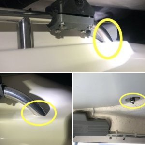 Roof rack leak point - from roof