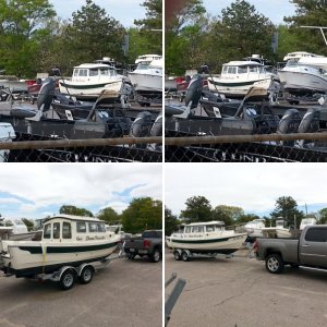 Picking up New boat up in Mass.