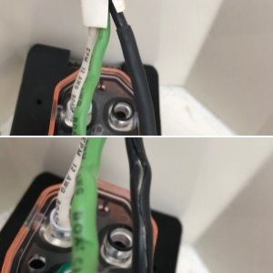 Sloppy work:  30 amp shore power