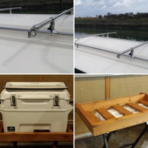 Cooler rack-idea "borrowed" from Brett on Sea-Cup