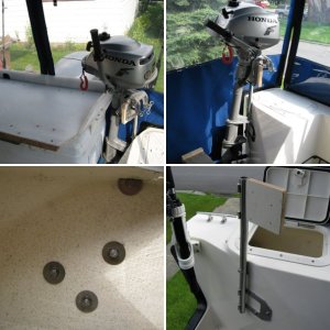 Mounting holes drilled into Port laz.