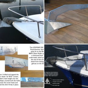 LEWMAR DELTA 22 Pound Anchor With Lead Shim Installed