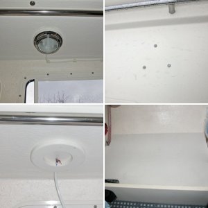 (AnchortownJim) Quick ASTER 500 mounting plate made out of 3/16" 6061 aluminum, prior to being epoxied to the deck with MarineTex, side view.