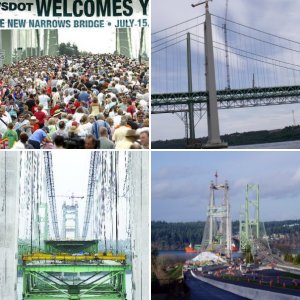 Tacoma Narrows Bridge Construction
