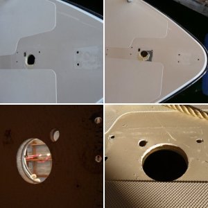 1. Cockpit Floor  Fastener Improvements. All original No. 10 screws and hardware still in place before starting improvements.
