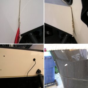 Swim step removal.  The tools; a sharpened putty knife, nylon spatula,heat gun, rubber mallet, 2X6 & a floor jack.  You can see the step actually bending under the load but not budging.