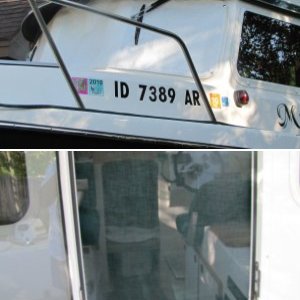 Screen for door to be used when Camperback not up.