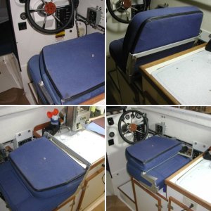 Simple lay-flat helm seat mod