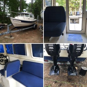 Boat w/ Lake Conroe in Background