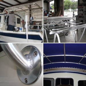 Fabrication of rack at Blue Coral in Pensacola, FL