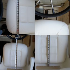 New helm seat, Attwood Centric? model.  This is the helm seat swiveled to 45 degrees
