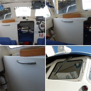 The 10" Grab Rails added to the inside of Sea Angel's head as 'throne lifters'. Rails were purchased from the factory stock.