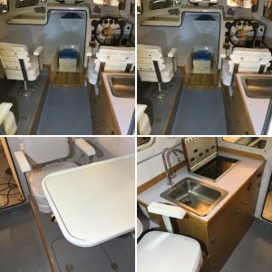 Starboard Side Cabin Remodel, New Helm Chair
