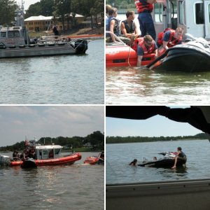 Sea Angel comes across 4 teenagers with a tow line around the drive assy.
The water temperature was 80 degrees F.