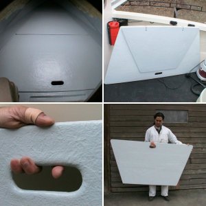 tearing out the first plan (additional fuel tank was first here) and going in with a new arrangement of the under-berth area of the Classic :0) ... the water tank and storage plan instead