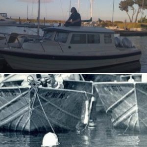 Jack Lalenne towing boats, reduced resolution
