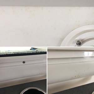 Discoloration on headliner