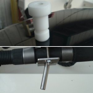 This pin slids into the adapter.