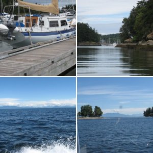 entering Silva Bay from south narrow cut