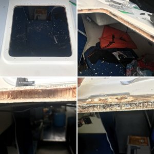 Wet balsa at hinge locations