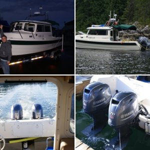 First Boat, 2001 CD-16. - Used in C-Dory Brochure Photo.  The factory borrowed our boat for their photo shoot. Three subsequent factory owners used the pictures as well.