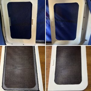 Screen Frames for aft windows