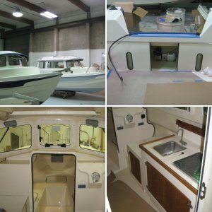 22\' Cruiser with vacuum bagging process