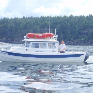 Nomad off Hornby Island.  July 2012.