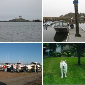 She is in the water!  Our brand new baby gets wet!  Sportscraft Marina - Oregon City