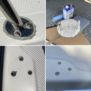 Mounting bolt started leaking.