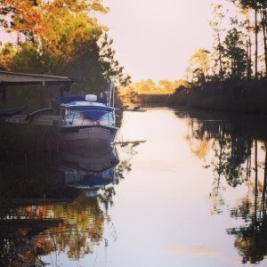 C-Otter at the Rivercrest Dock, near Appalachicola