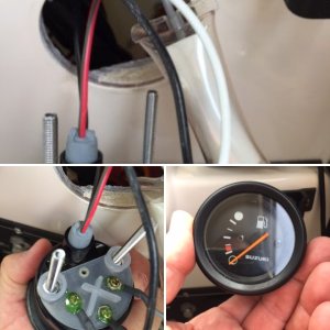 Older fuel gauge.  I have found no info on it via the web.