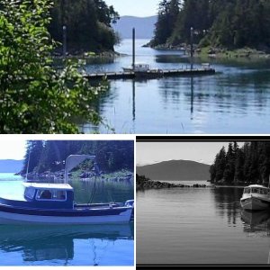 Tied up in Amalga harbor, Juneau.