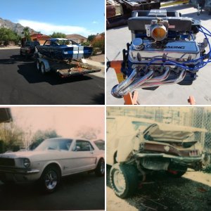This is my current project. Wasn't looking for a project, especially another  Mustang but a buddy had it and just wanted it gone from his life (long story). Soooo, it being one of those "just can't pass it up" deals, and much to my wife's dismay, it followed me home.