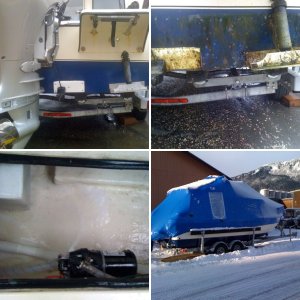 Shrink wrapped for winter storage