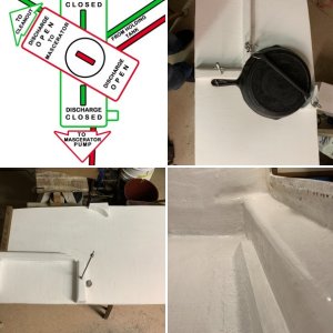 weight of battery had fatigued fiberglass which de-laminated