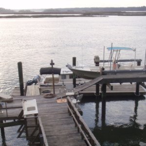 Visiting on the May River near Bluffton, SC