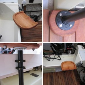 Handmade Mahogany Kicker Seat