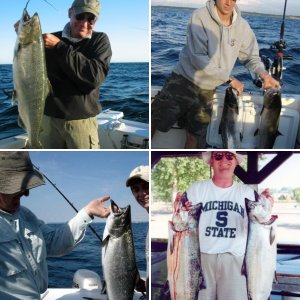 Lake Michigan King, 1 of 9 taken Aug 10, 04 and a steelie too
