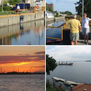 1.) Going through a lock on the Oswego Canal