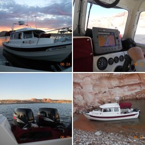 Sunset towards Bull Frog Marina, Lake Powell 2012