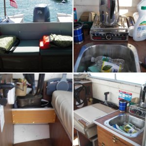 Helm with GPS, Compass, and depth finder. Very simple
