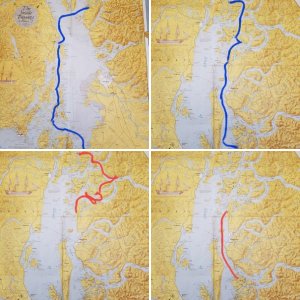 Map of the total trip North. Bellingham to the Octopus Islands.