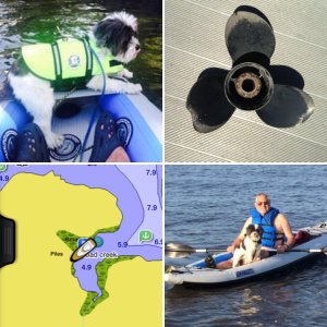 Pat and Baxter in Kayak 4-417