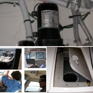 Water tank inspection window