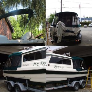 New camperback being installed by King Marine May 2010