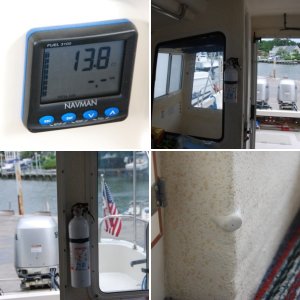 Toys are all in: Raymarine 4KW radar w/ C80 display, Garmin 2006C w/fish finder , ST6001 Autopilot, NAVMAN 3100 Fuel Flow management system, ICOM M502 VHF and Standard Signaler/Hailer. Love those toys; especially the radar chart overlay & fuel management system.