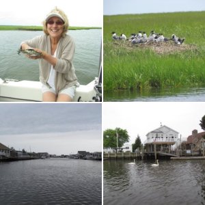 Tuckerton Creek mouth opening up to Little Egg Harbor twenty minutes to the Atlantic Ocean