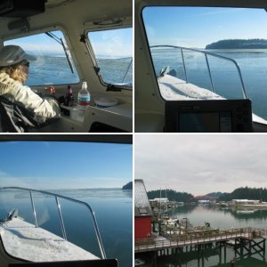Towing logs in Swinomish Channel