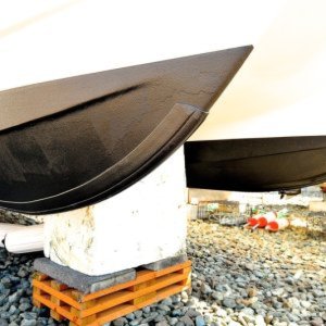 Keel Guards and Bottom Paint Applied